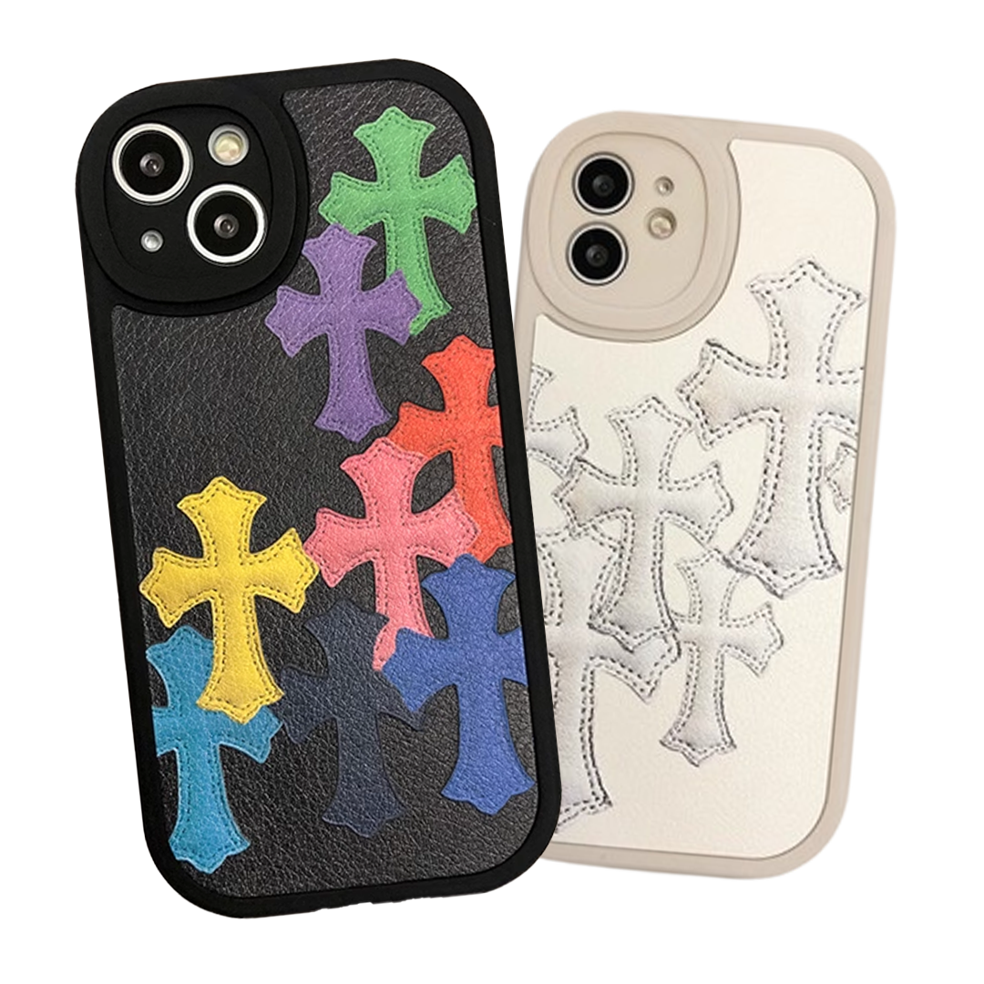 Chrome Hearts Leather iPhone Case