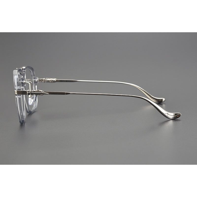 CHH Chrome Hearts Glasses Double Beam Large Frame Wide Glasses Frame