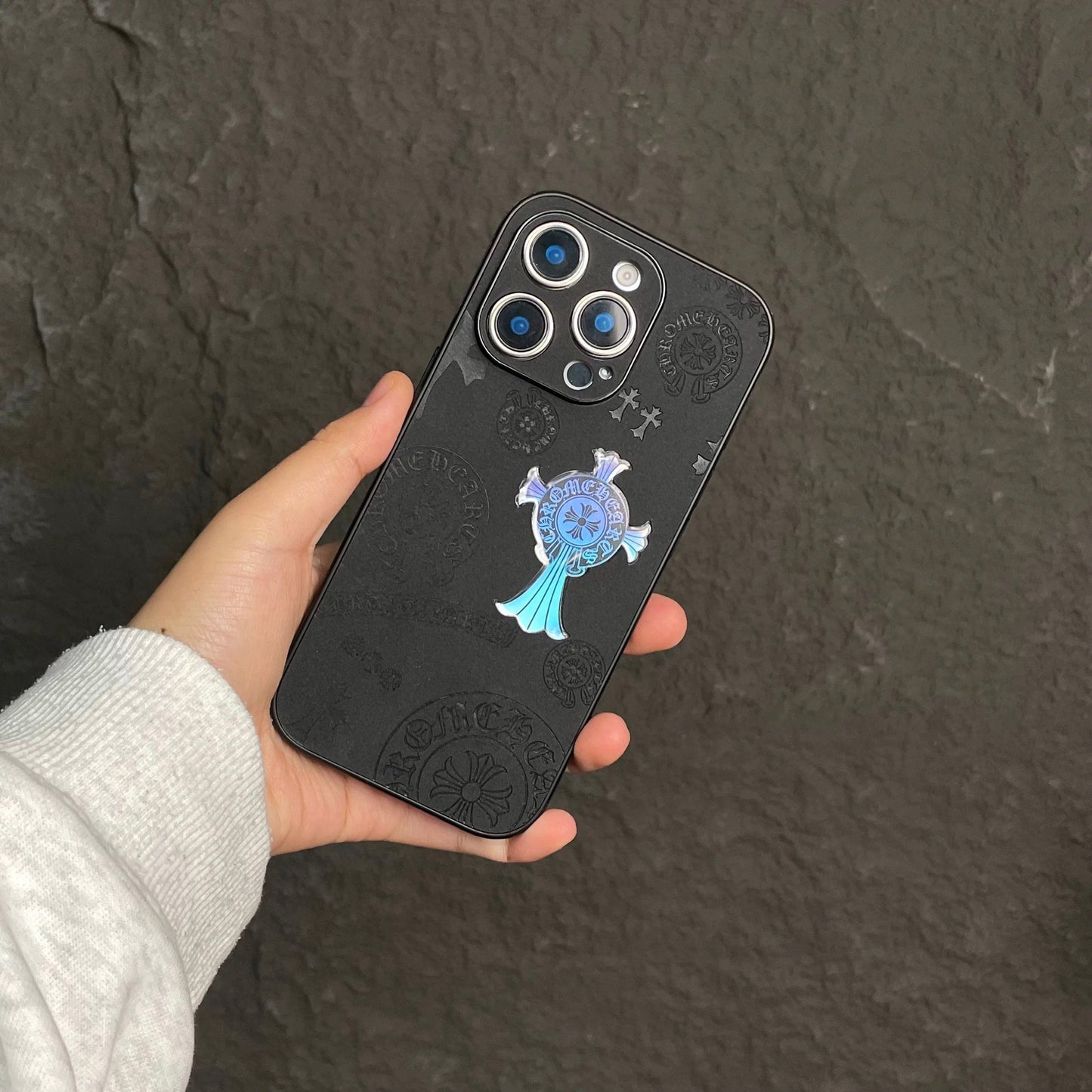 Chrome Hearts Reflective iPhone Case