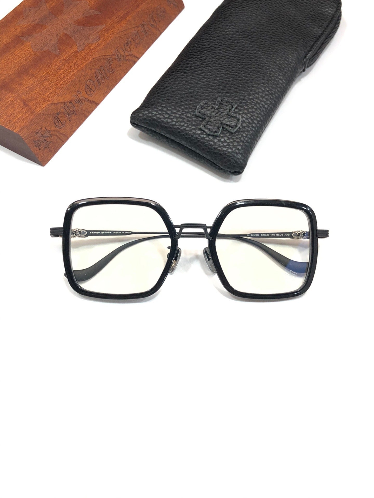 CHH Chrome Hearts Glasses Stylish and simple large frame glasses frame