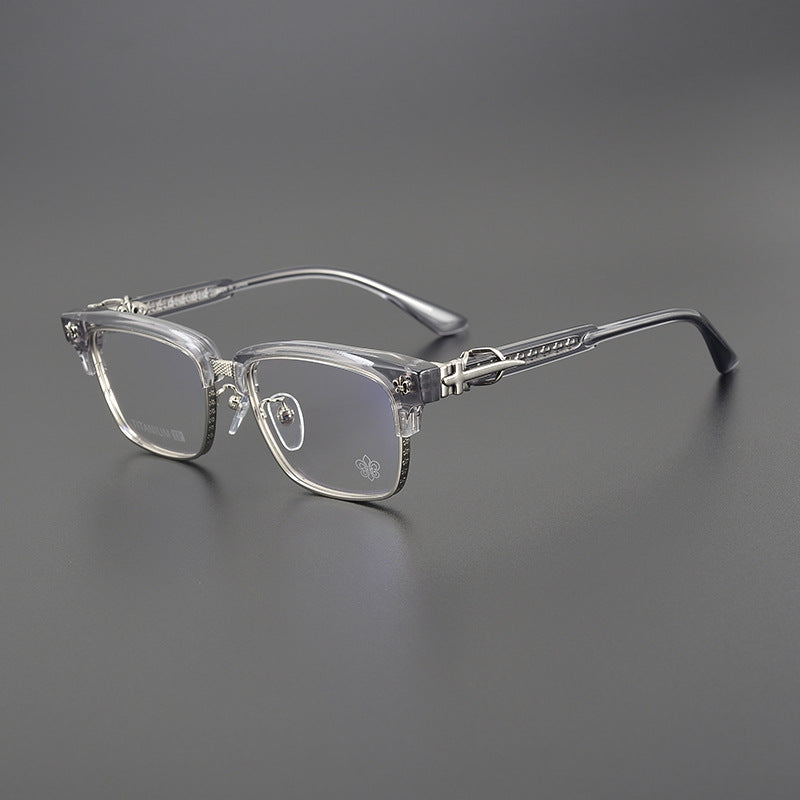 CHH Chrome Hearts Glasses Pure Titanium Cutting Engraving Process Myopia Glasses Frame