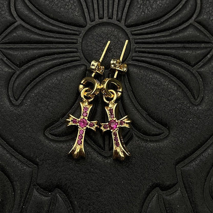 Chrome Heart Cross Earring