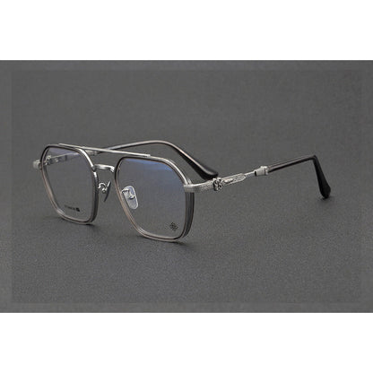 CHH Chrome Hearts Glasses Japanese Handmade Double Beam Glasses Frame Sunglasses