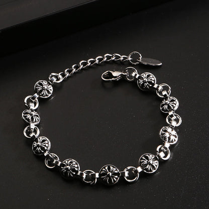 Chrome Hearts double-layer Cross simple bracelet