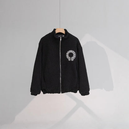 CHH Chrome Heart Coat CH Croix Lamb wool jacket Baseball jacket jacket
