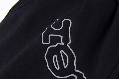 Sp5der OG Logo Sweat Shorts Black
