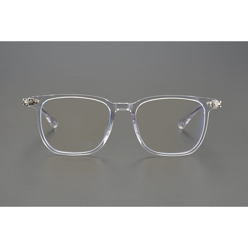 CHH Chrome Hearts Glasses Vintage Pure Titanium Black Frame Glasses