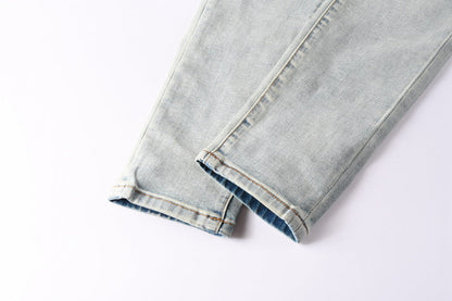 Purple Brand Crystal Diamond Jeans #9127