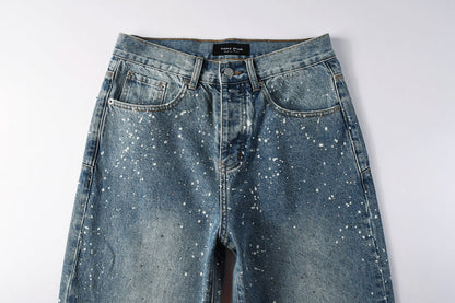Purple Brand Crystal Diamond Jeans #9126