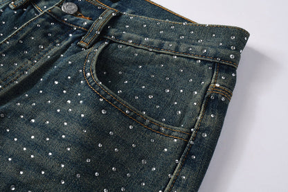 Purple Brand Crystal Diamond Jeans #106