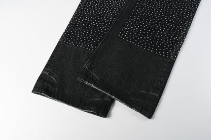 Purple Brand Crystal Diamond Jeans #104