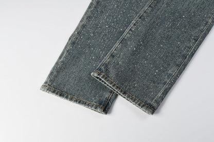 Purple Brand Crystal Diamond Jeans #9140