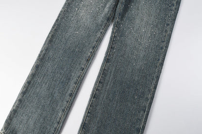Purple Brand Crystal Diamond Jeans #9140