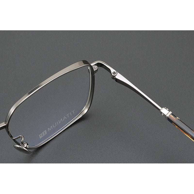 CHH Chrome Hearts Glasses Vintage Versatile Engraved Pure Titanium Square Glasses Frame