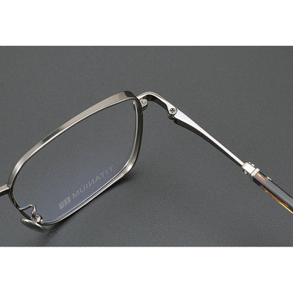 CHH Chrome Hearts Glasses Vintage Versatile Engraved Pure Titanium Square Glasses Frame