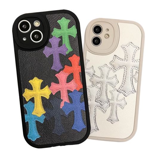 Chrome Hearts Leather iPhone Case