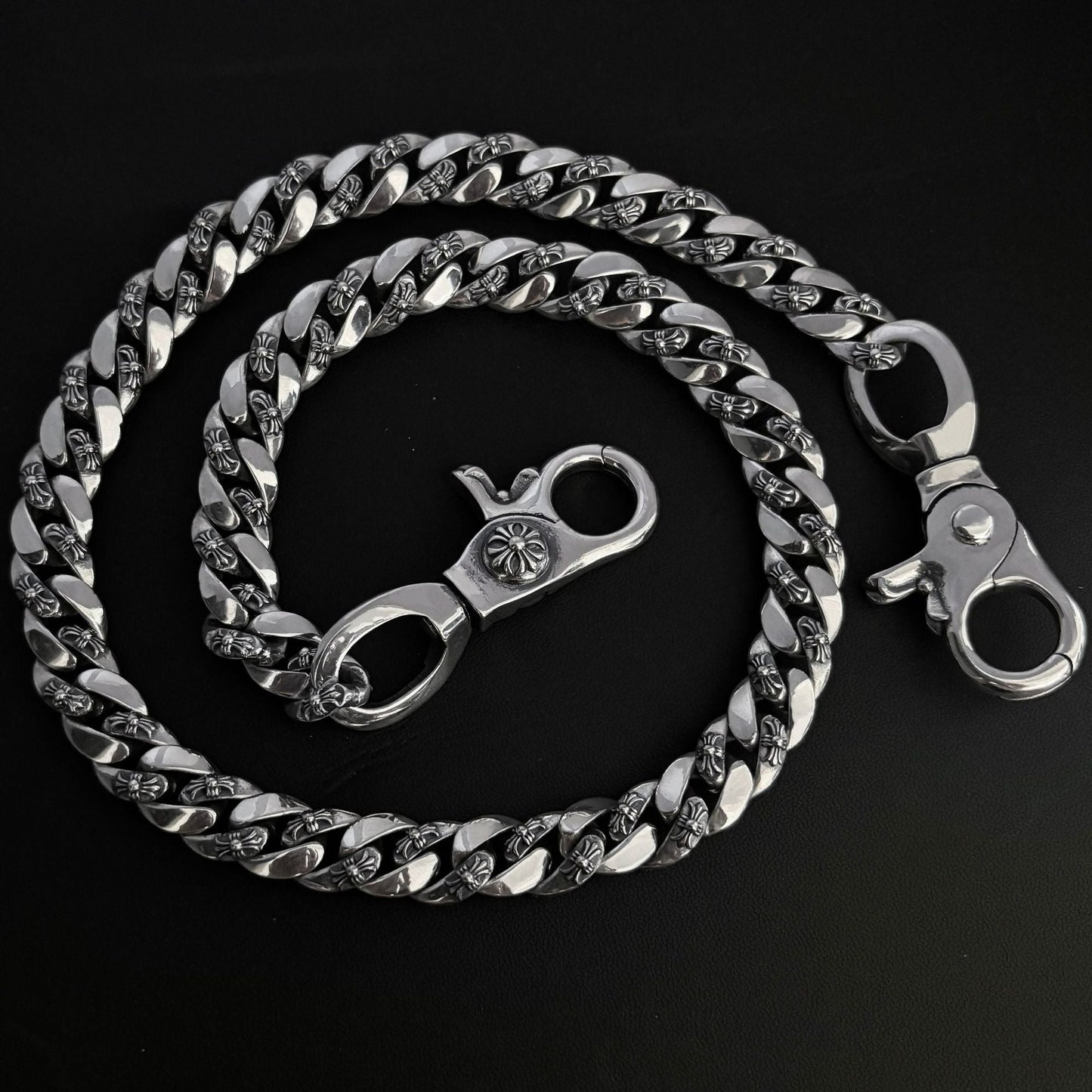 Chrome Hearts 925 Silver Cuban Bold Chain