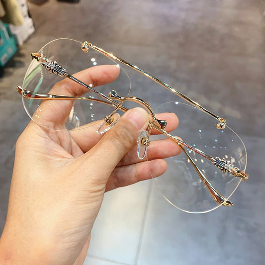 CHH Chrome Hearts Glasses Wide Frameless Myopia