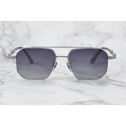 CHH Chrome Hearts Glasses Pure Titanium Double Beam Polygonal Myopia Glasses Frame & Sunglasses