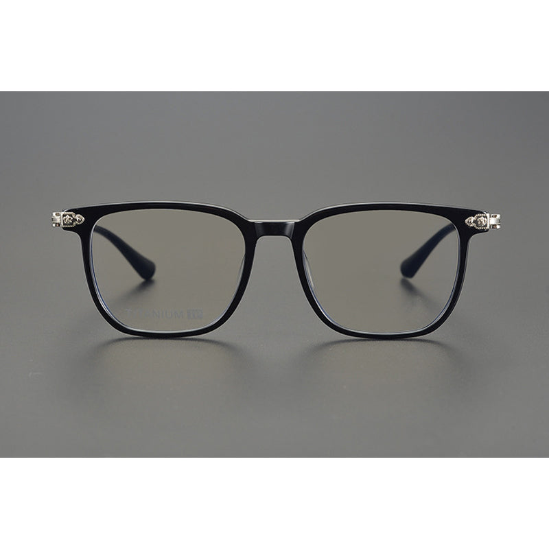 CHH Chrome Hearts Glasses Vintage Pure Titanium Black Frame Glasses