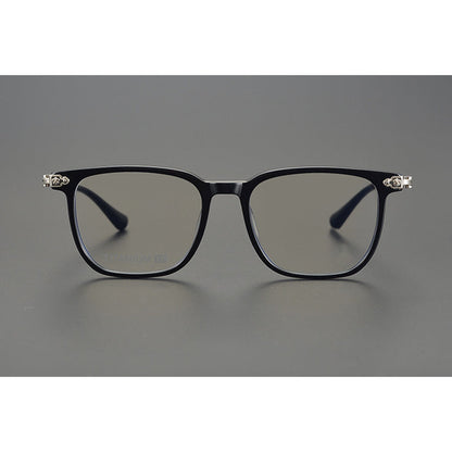 CHH Chrome Hearts Glasses Vintage Pure Titanium Black Frame Glasses