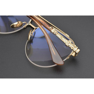 CHH Chrome Hearts Glasses Versatile Large Frame Pure Titanium Myopia Glasses Frame