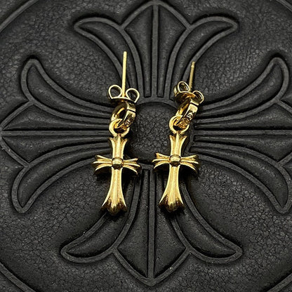 Chrome Heart Cross Earring