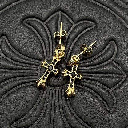 Chrome Heart Cross Earring