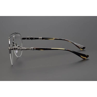 CHH Chrome Hearts Glasses Versatile Large Frame Pure Titanium Myopia Glasses Frame