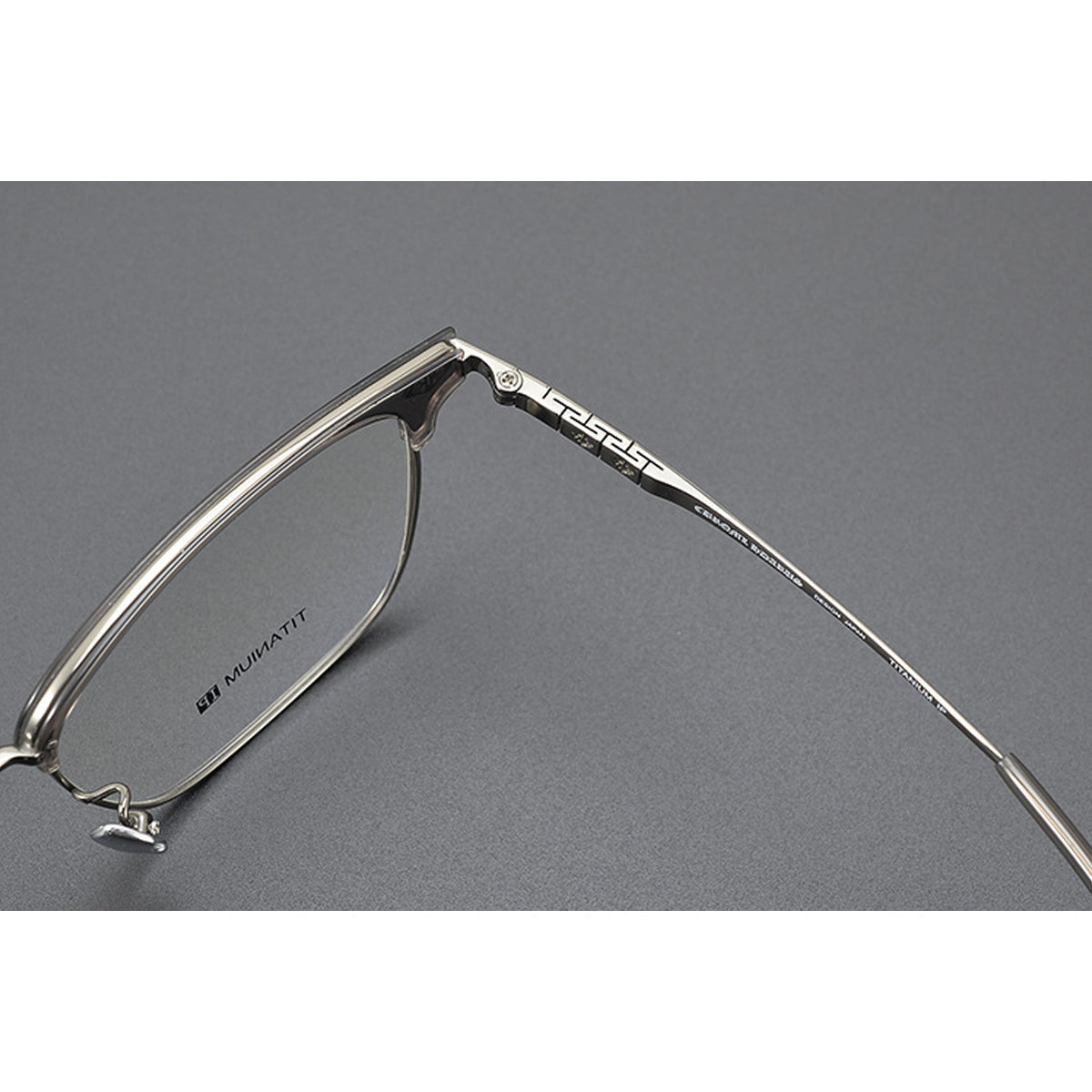 CHH Chrome Hearts Glasses Stylish Vintage Half Frame Pure Titanium Glasses Frame