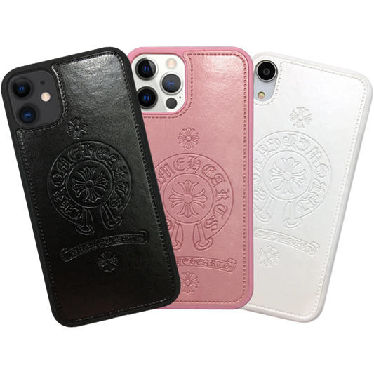 Chrome Hearts Leather iPhone Case