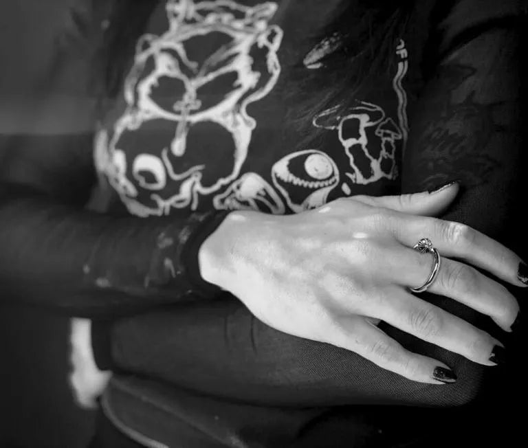 Chrome Hearts Nail Ring ¨C Crossball 56