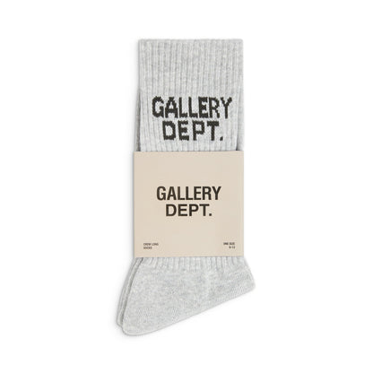CLEAN HEATHER GREY SOCKS