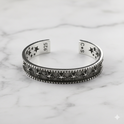 Chrome Hearts Retro five-pointed star open bracelet