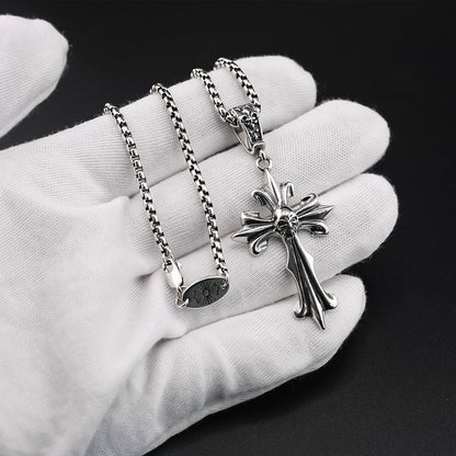 Chrome Hearts universal buckle cross skull pendant