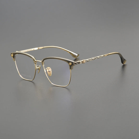 CHH Chrome Hearts Glasses frame fashion engraved large face small