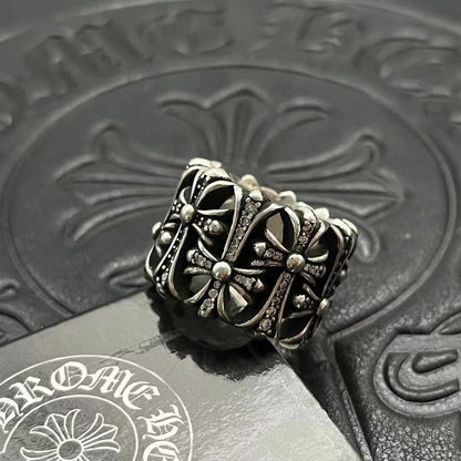 chrome hearts 925 silver retro ring