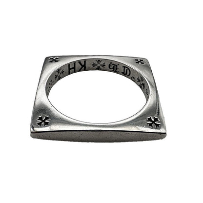 Chrome Hearts square cross ring