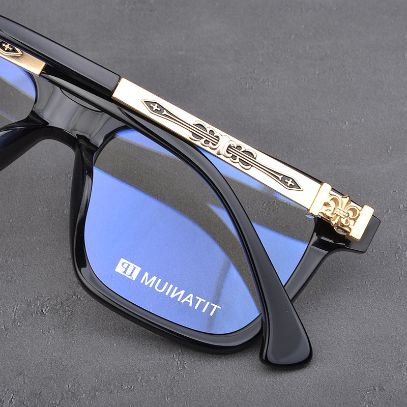 CHH Chrome Hearts Glasses Versatile pure titanium myopia frames