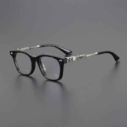 CHH Chrome Hearts Glasses Pure Titanium Temple Punk Wind Myopia Glasses Frame