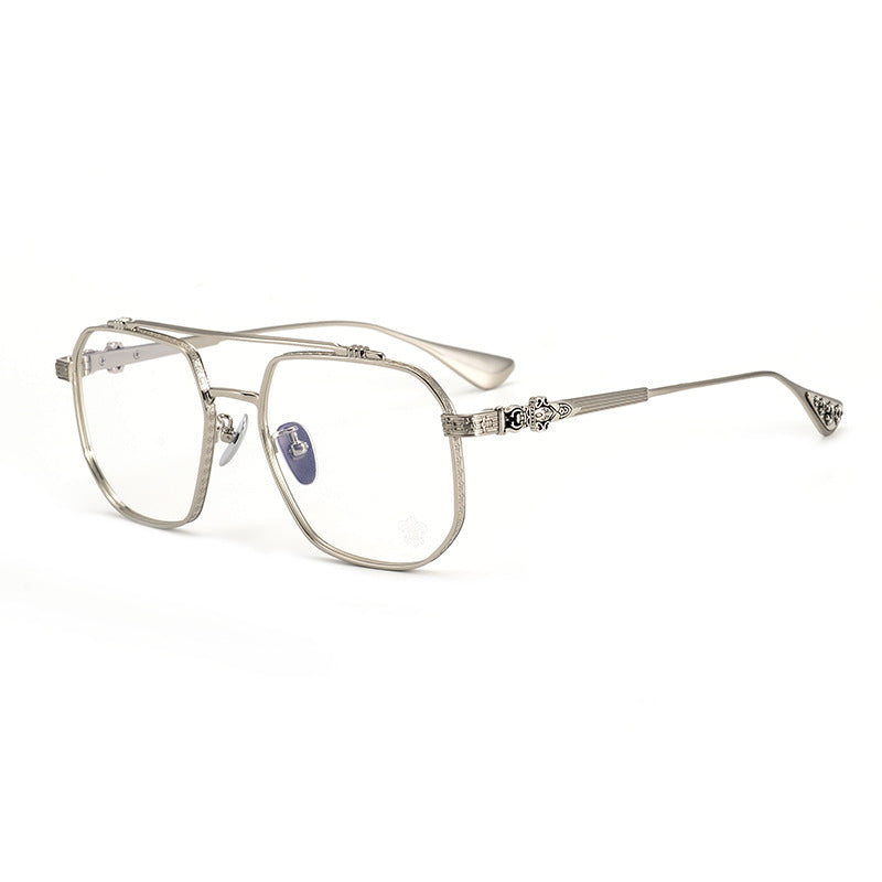 CHH Chrome Hearts Glasses Versatile Pilot Vintage Myopia Glasses Frame