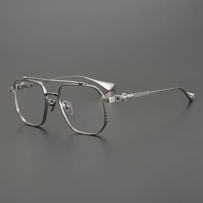 CHH Chrome Hearts Glasses Versatile Pilot Vintage Myopia Glasses Frame