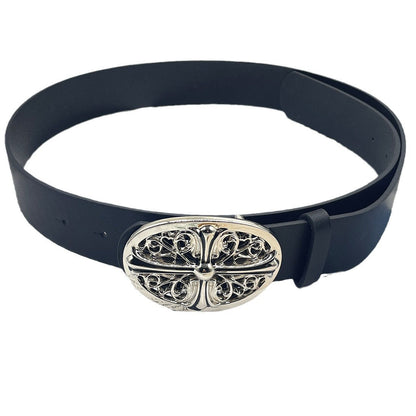 Chh Chrome Heart Belt Cross Leather Casual Versatile
