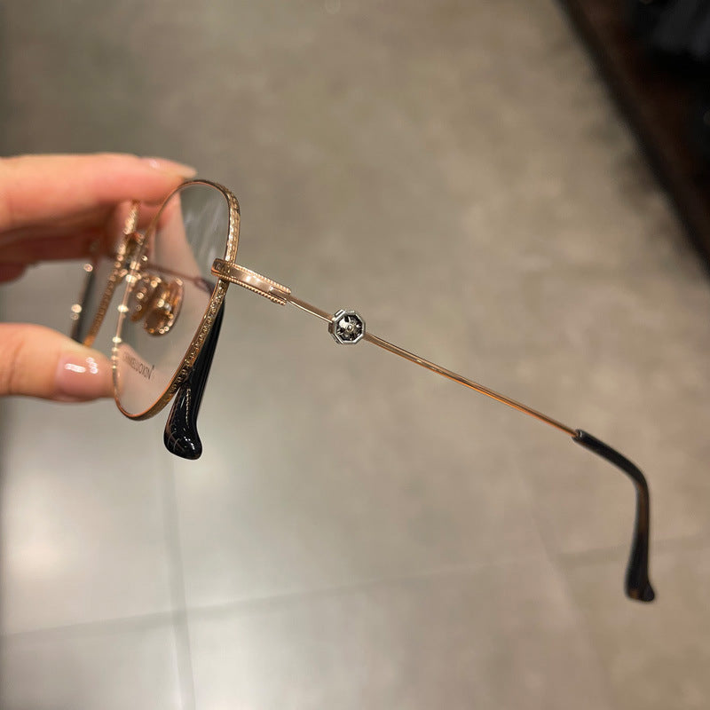 CHH Chrome Hearts Glasses Pure Titanium Ultra Light Retro Myopia Glasses Frame