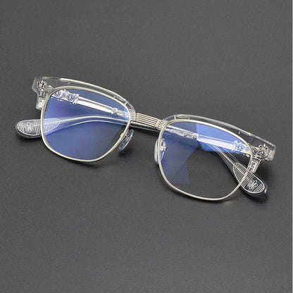 CHH Chrome Hearts Glasses Vintage half-frame glasses Pure titanium frames