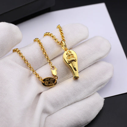 chrome hearts 24 gold holy sword whistle pendant