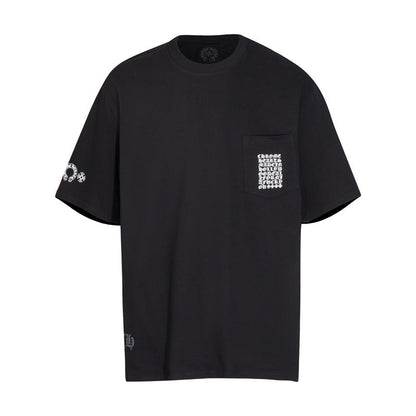 CHH Chrome Heart T Shirts T-shirt logo print cotton round neck short sleeve