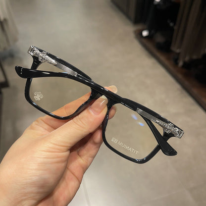 CHH Chrome Hearts Glasses Square Full Frame Personalized Myopia Glasses Frame