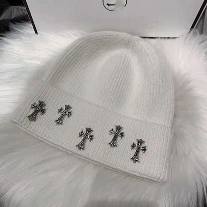 Chh Chrome Heart Beanie Knitted Hat Autumn Winter