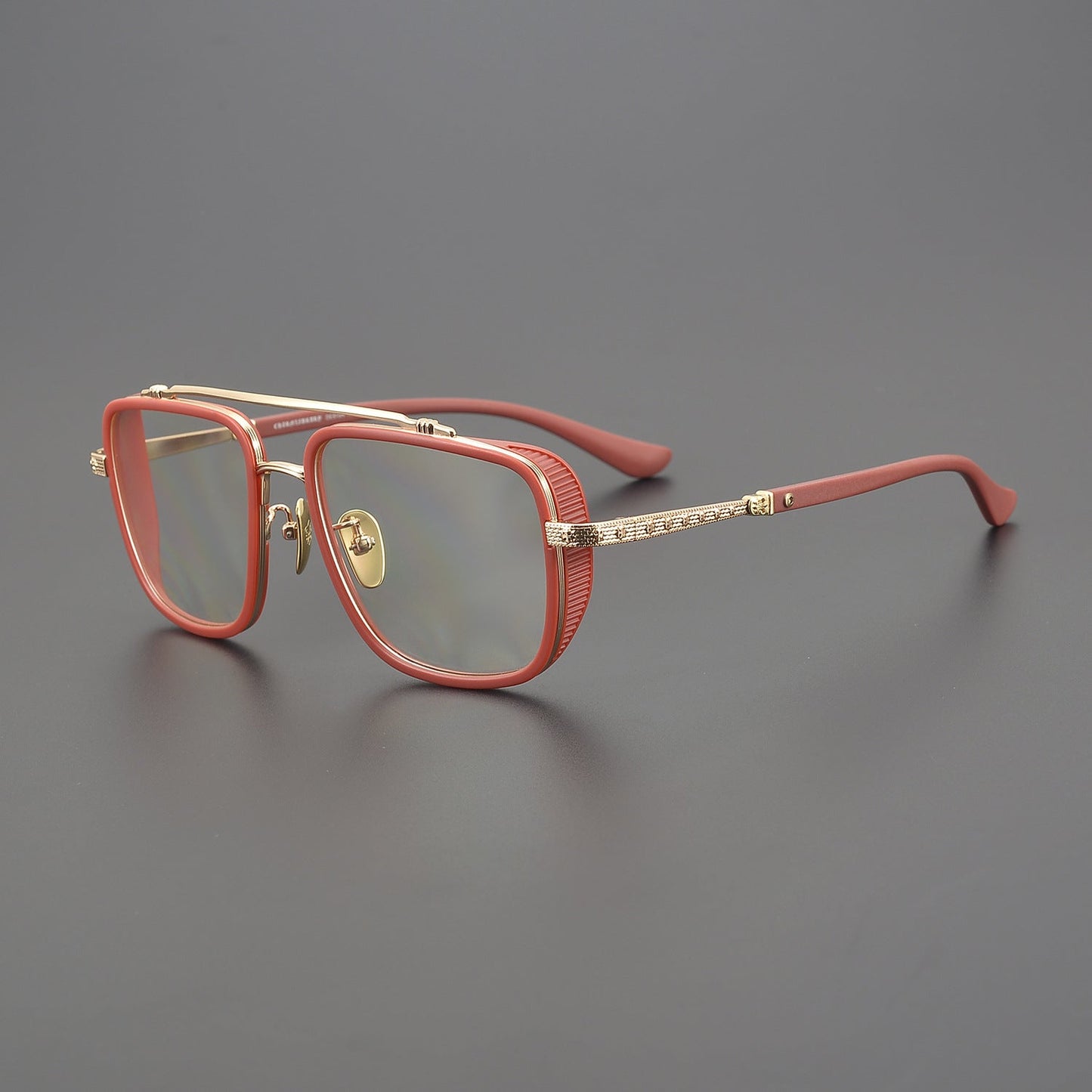 CHH Chrome Hearts Glasses Double Beam Big Face Titanium Frame Myopia Glasses Frame